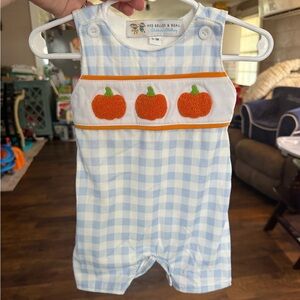 Wee Belles & Beaus Baby Dress with Pumpkin Design